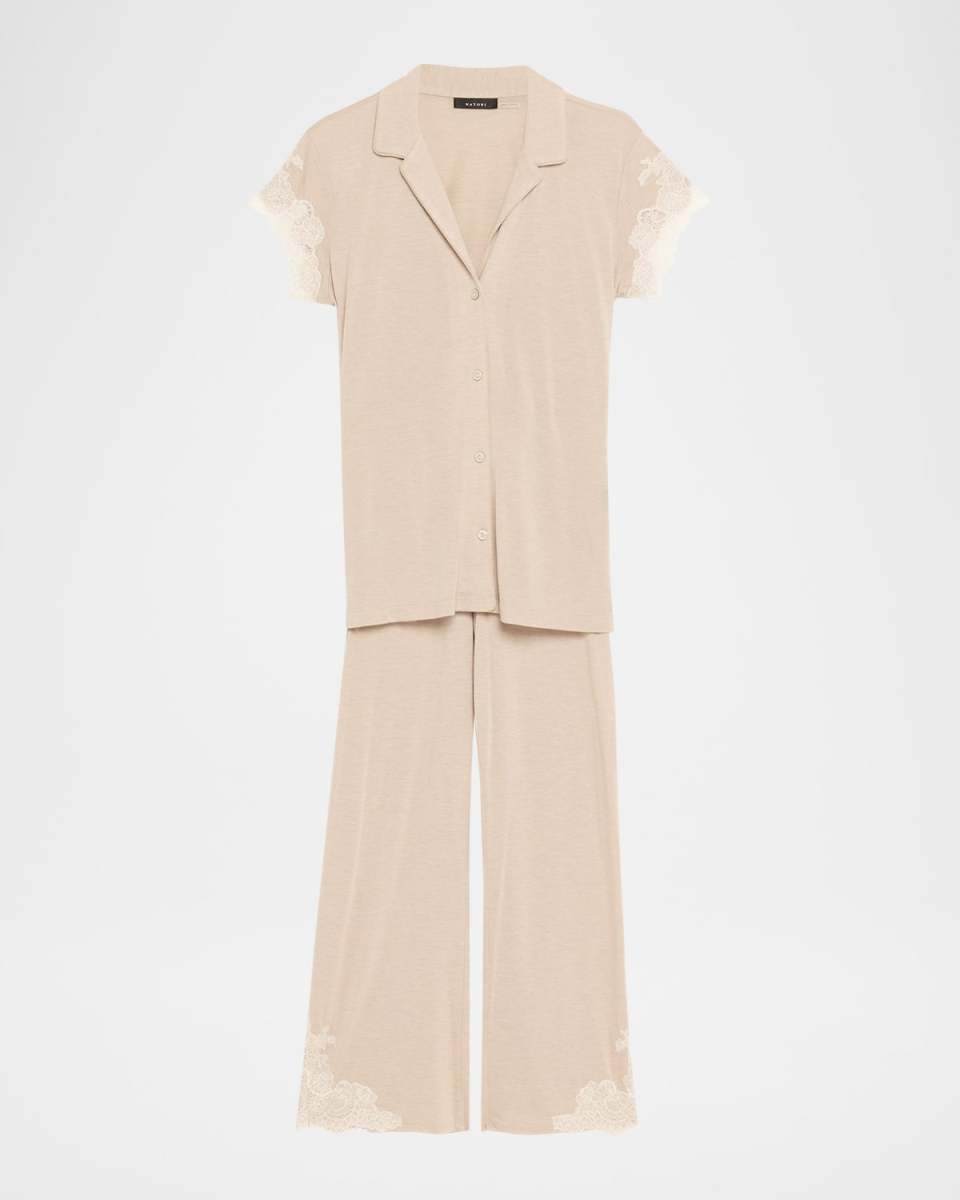 Luxe Shangri-La Short-Sleeve Pajama Set